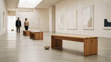 Per/Use Wood Benches for Art Gallery Seating Options