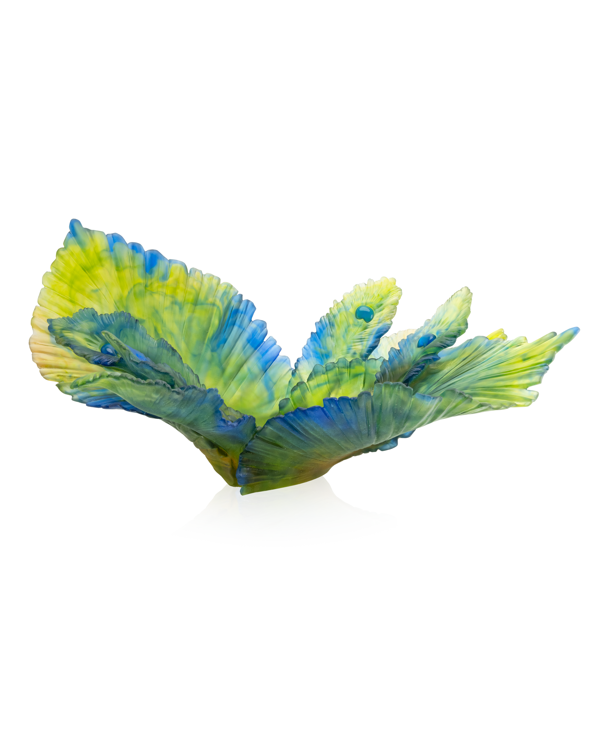 Fleur de Paon Exotique Centre de table 99ex - Daum