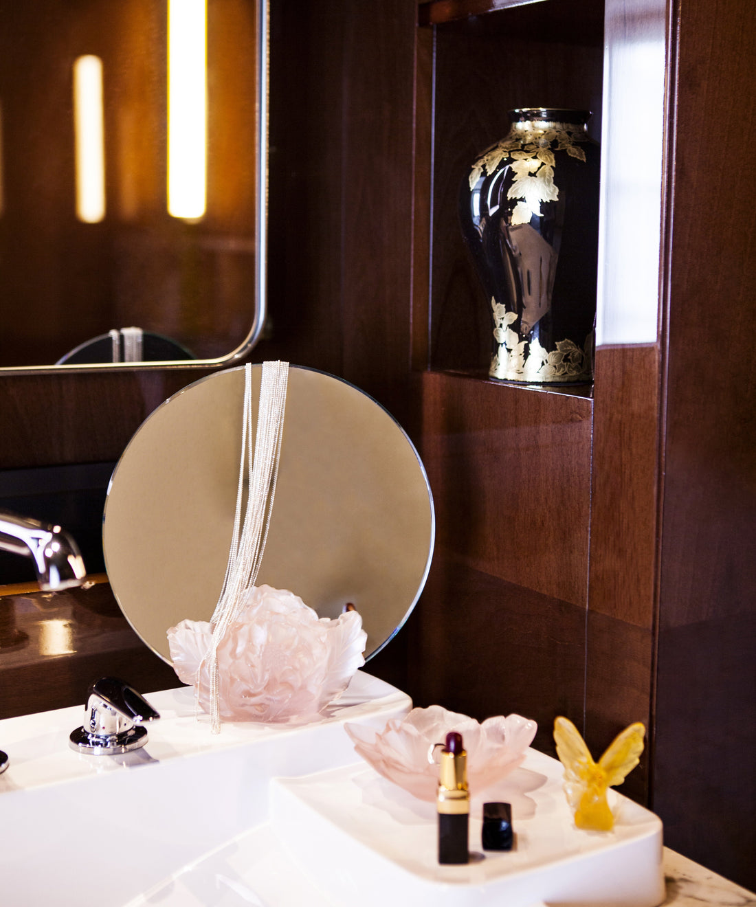 Camelia Miroir Rose - Daum