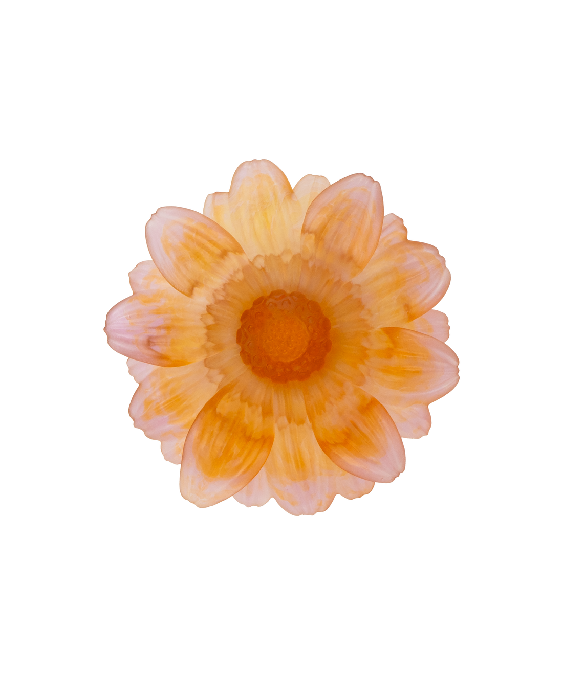 Or d'Abeille Fleur de présentation  petit modèle ambre-rose