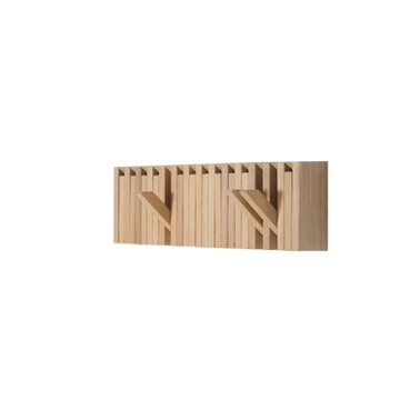 Per/Use XYLO Coat Rack with 15 Hooks - Beech White, Oak, Teak, Walnut