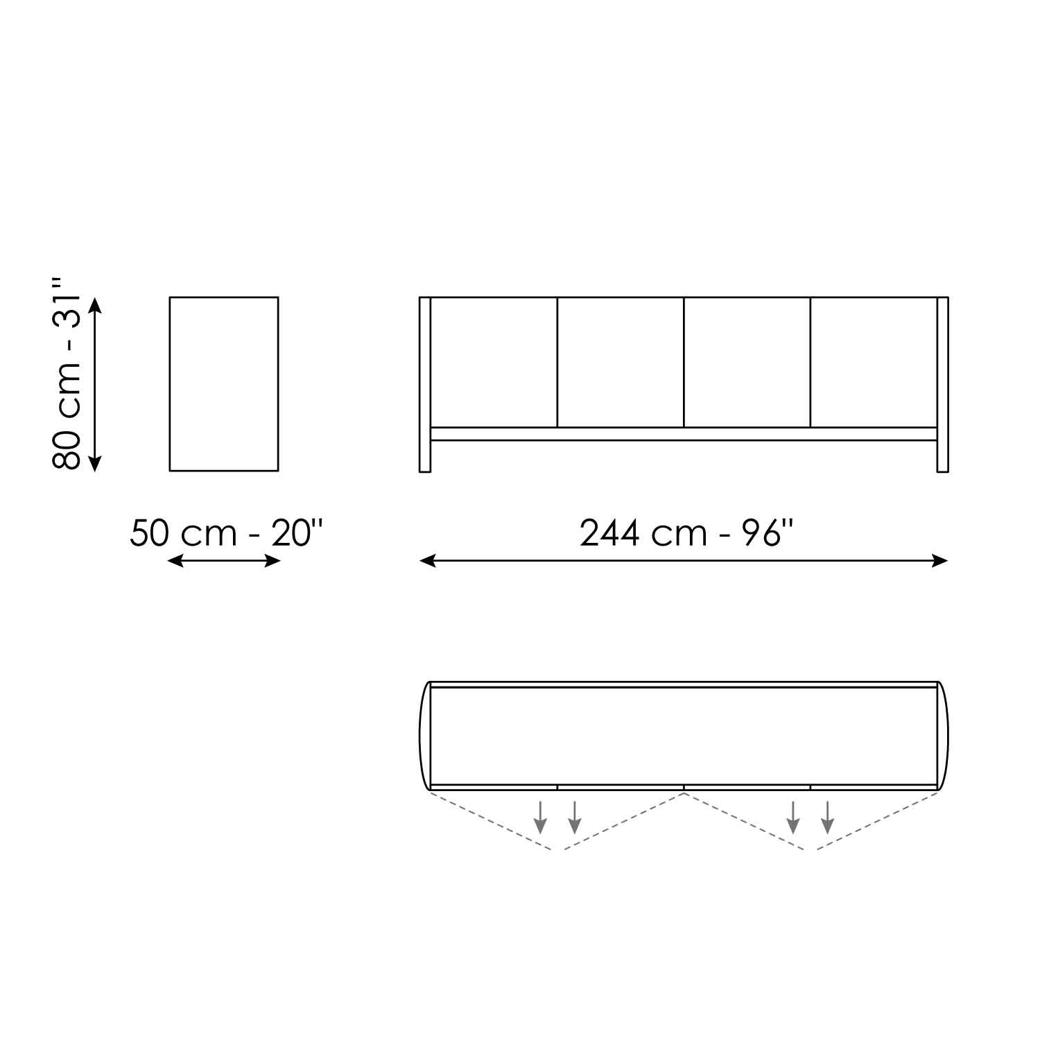 Alicanto - Oak designer sideboard | Bonaldo