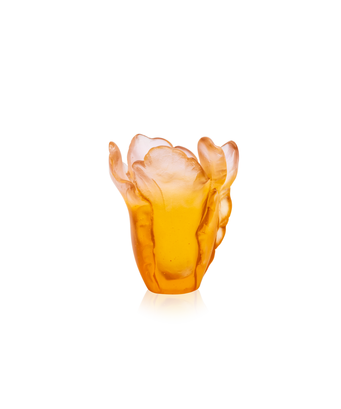 Tulipe Mini vase Ambre - Daum
