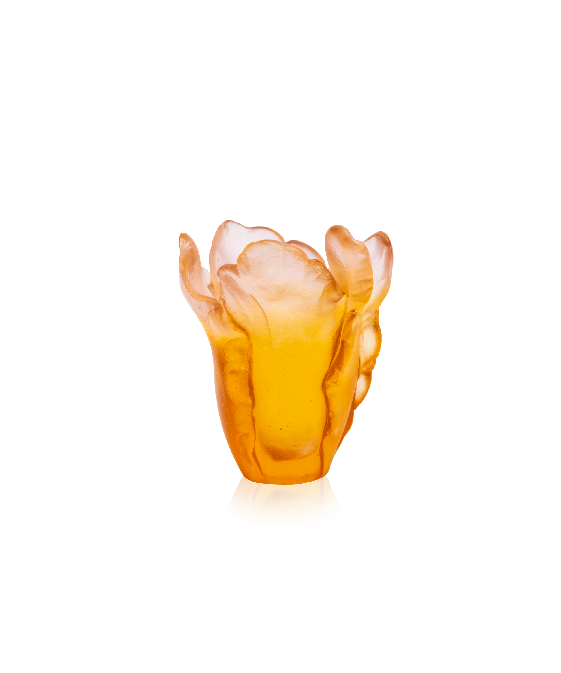 Tulipe Mini vase Ambre - Daum