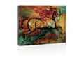 Abstract artistic depiction of a horse by Daum, featuring dynamic colors and fluid lines.