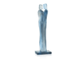Daum Laurence Bonnel glass sculpture of two abstract figures
