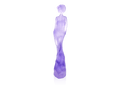 Daum Galatéa Violette purple crystal sculpture by Jean-Philippe Richard