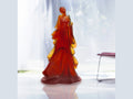 Daum Kabuki Ambre de Marie-Paule Deville-Chabrolle 375ex glass figurine in amber tones