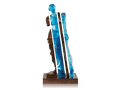 Daum L'Ame de Vénus blue crystal and bronze sculpture by Arman