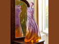 Daum L'hiver en Soi Ambre-rose glass sculpture by Marie-Paule Deville-Chabrolle