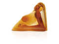 Daum Le Soleil de Dan Dailey 195ex amber glass sculpture of a reclining female figure