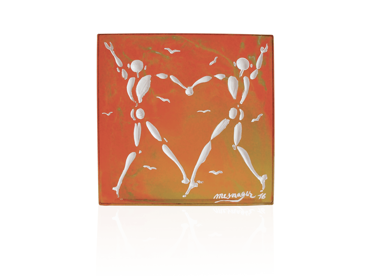 Daum Love Dance personalized amber art by Jérôme Mesnager