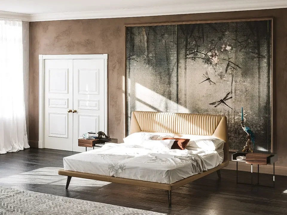 Luxury Amadeus Upholstered Modern Double Bed - Benjamin & Maxwell