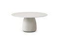 Cattelan Italia BOTERO Argile round dining table with a white minimalist base