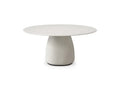 Cattelan Italia BOTERO Argile round dining table with a white pedestal base