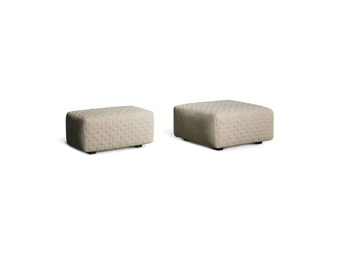 Luxury Bonaldo Intrecci Pouf and Bench, 4 Sizes, Removable Cover- Benjamin & Maxwell