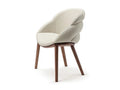 Luxury CAMILLA Chair with Wood Frame - Benjamin & Maxwell