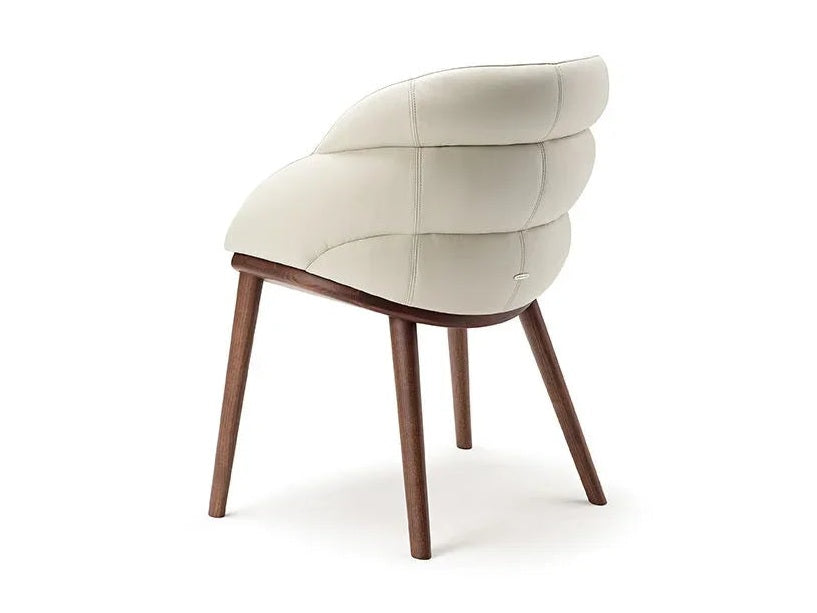 Luxury CAMILLA Chair with Wood Frame- Benjamin & Maxwell