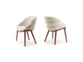 Luxury CAMILLA Chair with Wood Frame - Benjamin & Maxwell