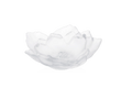 Daum Camelia Coupe petit modèle Blanche, a white frosted glass bowl shaped like a camellia flower