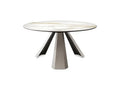 Cattelan Italia ELIOT Keramik Round marble dining table with sculptural base
