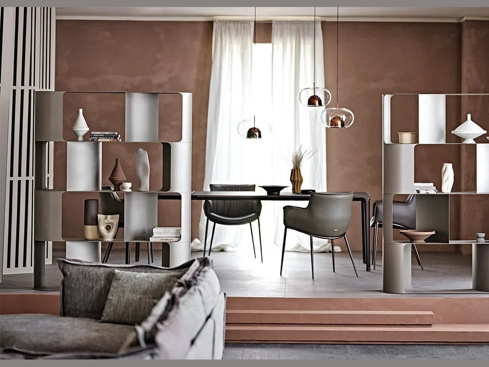 Luxury FULHAM Bookcase in Titanium- Benjamin & Maxwell