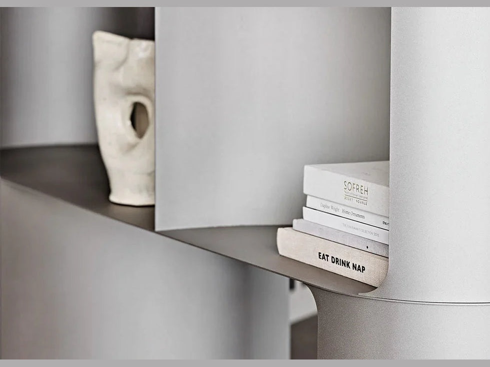 Luxury FULHAM Bookcase in Titanium - Benjamin & Maxwell