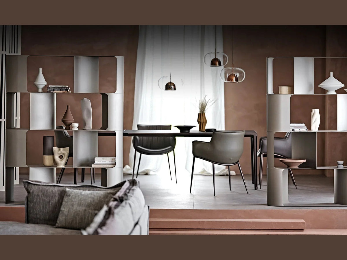 Luxury FULHAM Bookcase in Titanium - Benjamin & Maxwell