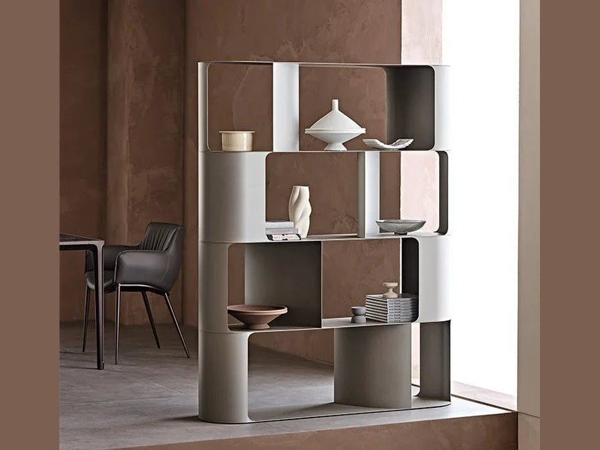 Luxury FULHAM Bookcase in Titanium- Benjamin & Maxwell