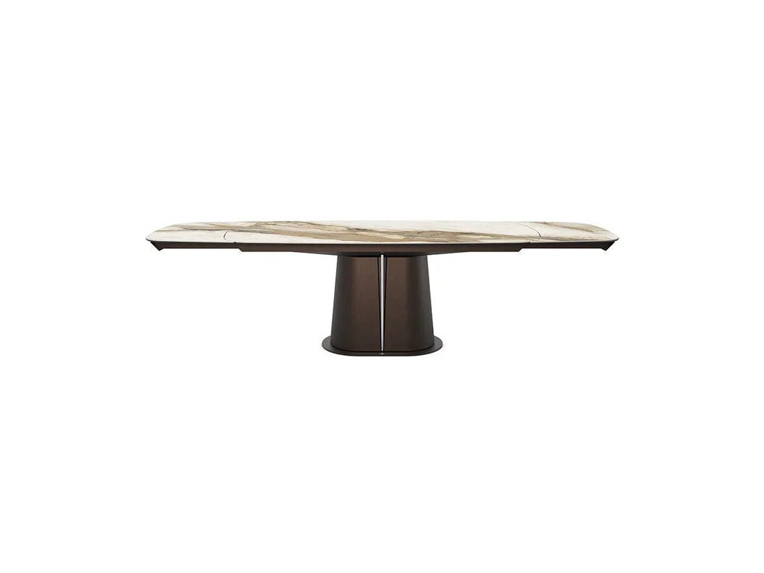 Luxury Gotham Keramik Drive Extendible Dining Table- Benjamin & Maxwell
