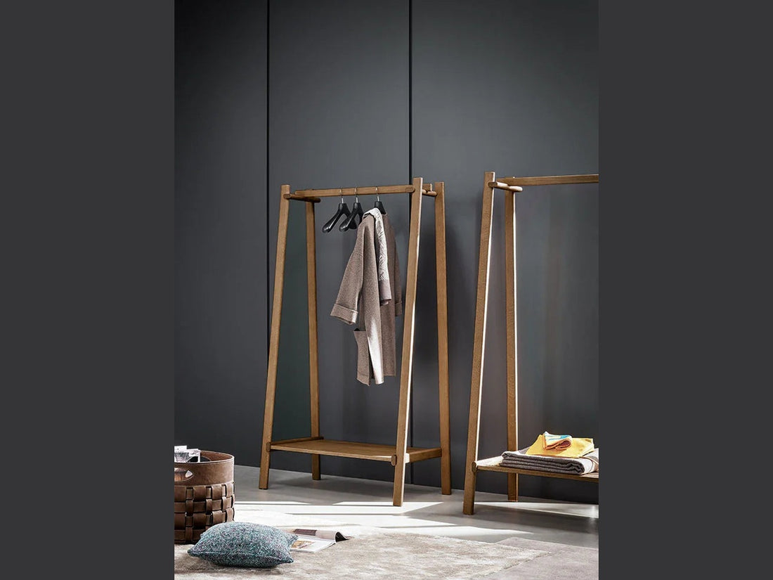 Luxury Isola American Walnut Clothes Hanger by Bonaldo- Benjamin & Maxwell