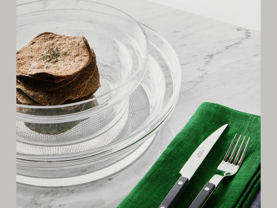 Luxury Limelight Bowl Clear Tall - Benjamin & Maxwell