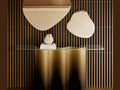 Luxury Nettuno Console with Glass Top- Benjamin & Maxwell
