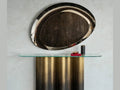 Luxury Nettuno Console with Glass Top - Benjamin & Maxwell