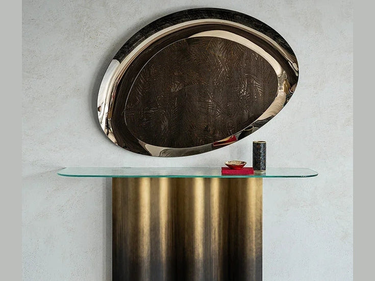 Luxury Nettuno Console with Glass Top - Benjamin & Maxwell