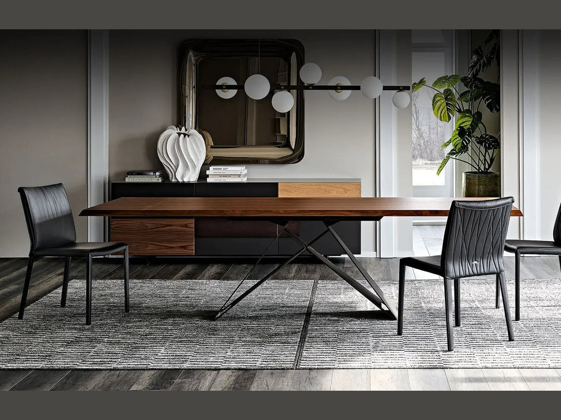 Luxury PREMIER Wood Drive geometric base.