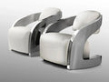 Luxury SCHULLER AMANDA ARMCHAIR STEEL  - Benjamin & Maxwell