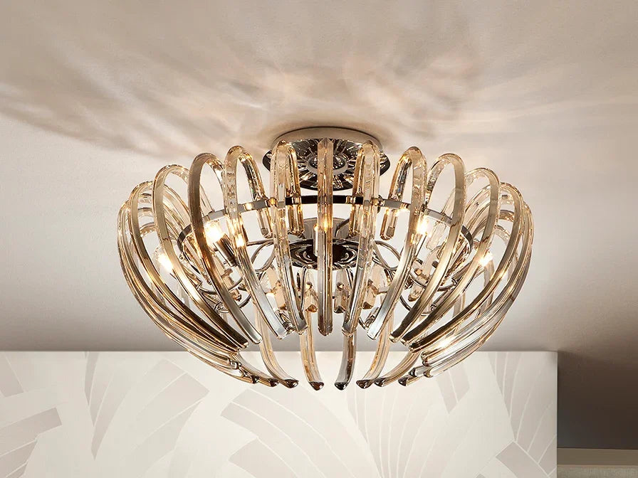 Luxury SCHULLER ARIADNA CHAMPAGNE CEILING LAMP - Benjamin & Maxwell