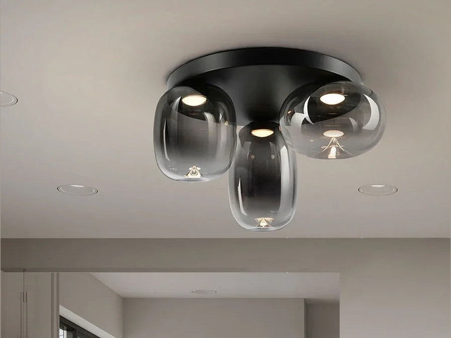 Luxury SCHULLER CEILING LAMP 3L BLACK - Benjamin & Maxwell