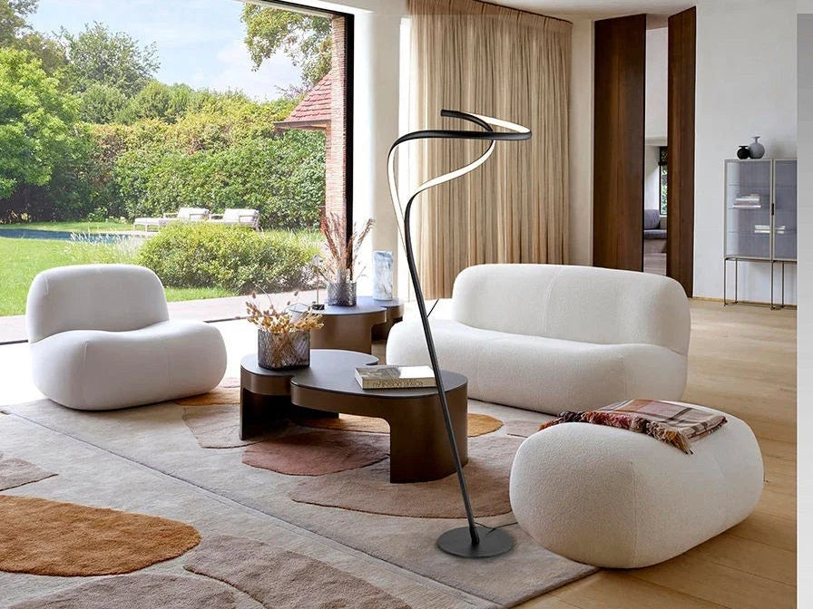 Luxury SCHULLER DANZA BLACK FLOOR LAMP- Benjamin & Maxwell