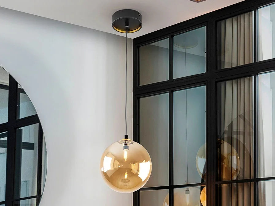 Luxury SCHULLER DARK LAMP 1L 20D, BLACK- Benjamin & Maxwell