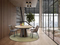 Luxury SCHULLER DINING TABLE - TRAVERTINE- Benjamin & Maxwell