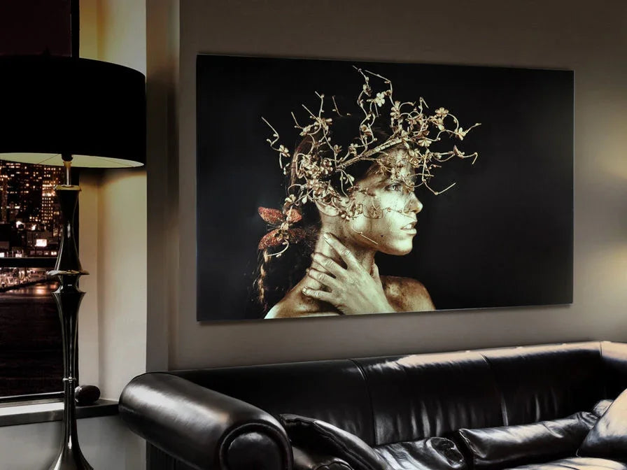 Luxury SCHULLER Decoration Prints and Photos Mujer Dorada- Benjamin & Maxwell
