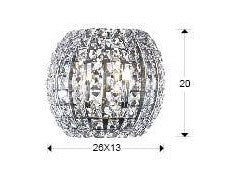 Luxury SCHULLER Diamond 508323 Wall Lamp- Benjamin & Maxwell