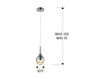 Luxury SCHULLER Elie 773106 1 Light LED Pendant- Benjamin & Maxwell