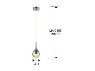 Luxury SCHULLER Elie 773106 1 Light LED Pendant- Benjamin & Maxwell