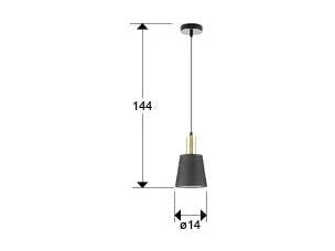 Luxury SCHULLER GISELA - LAMP 1L - Benjamin & Maxwell