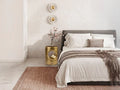 Luxury SCHULLER Hole - Golden Side Table - Benjamin & Maxwell