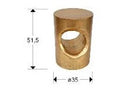 Luxury SCHULLER Hole - Golden Side Table8 - Benjamin & Maxwell