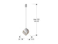 Luxury SCHULLER PRISCILA LAMP 1L, CHROME- Benjamin & Maxwell